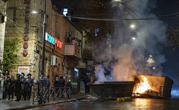 Haredi protests against drafting in Jerusalem