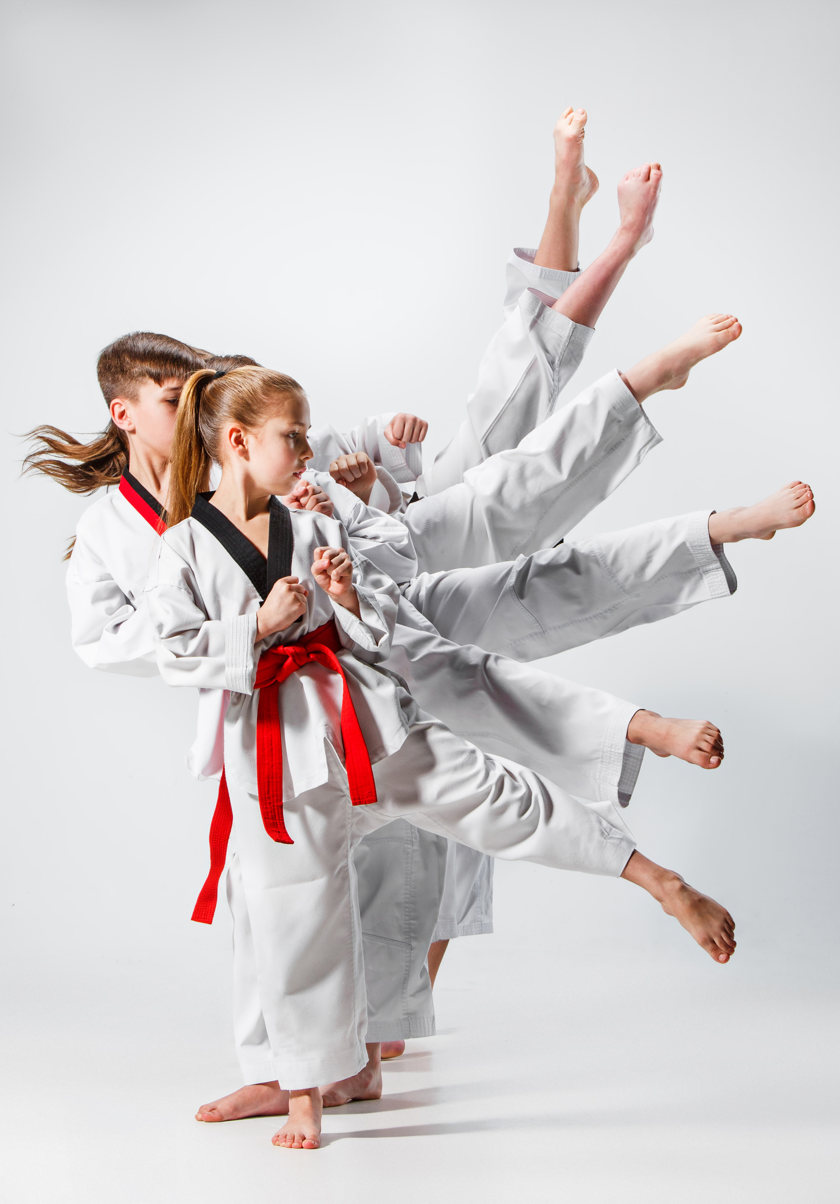 Kids doing Judo
