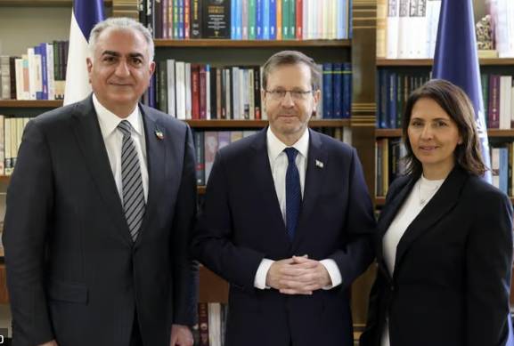 Reza Pahlavi, Isaac Hertzog, Gila Gamliel