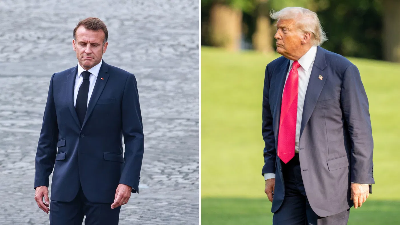 Macron, President Trump