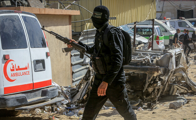 Hamas terrorists in Gaza