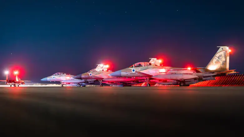 IAF fighter jets before striking Iran