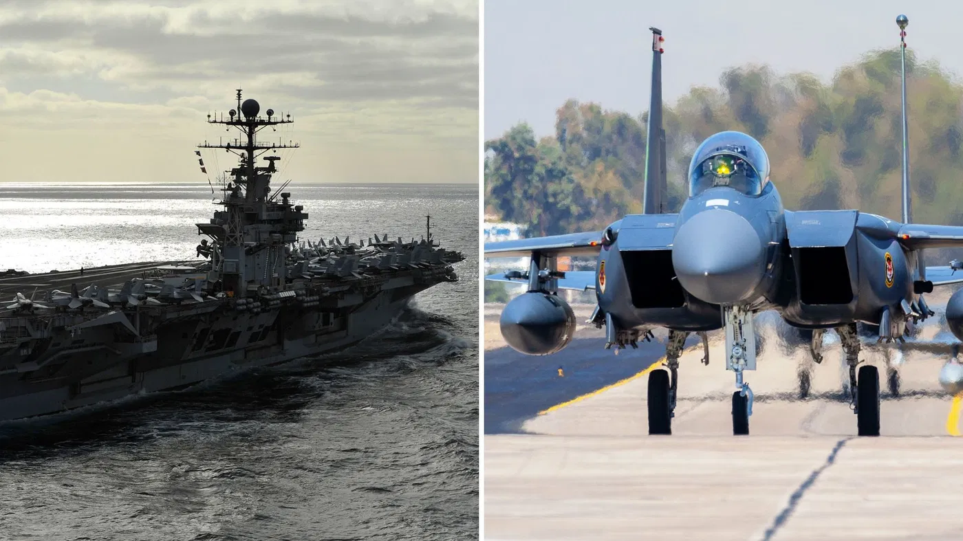 Navy and Air Force in position