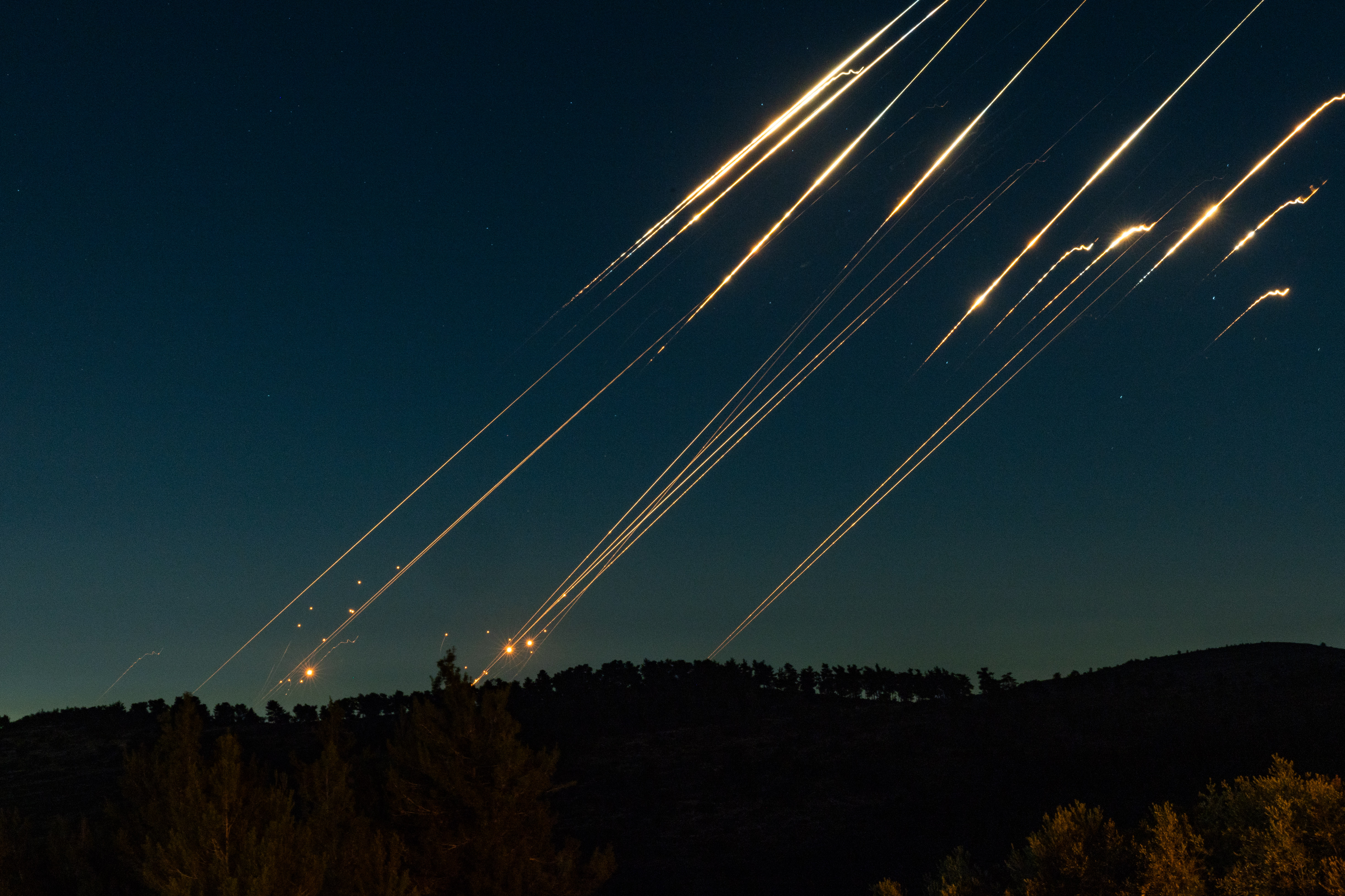 Interception of Iranian missile attack