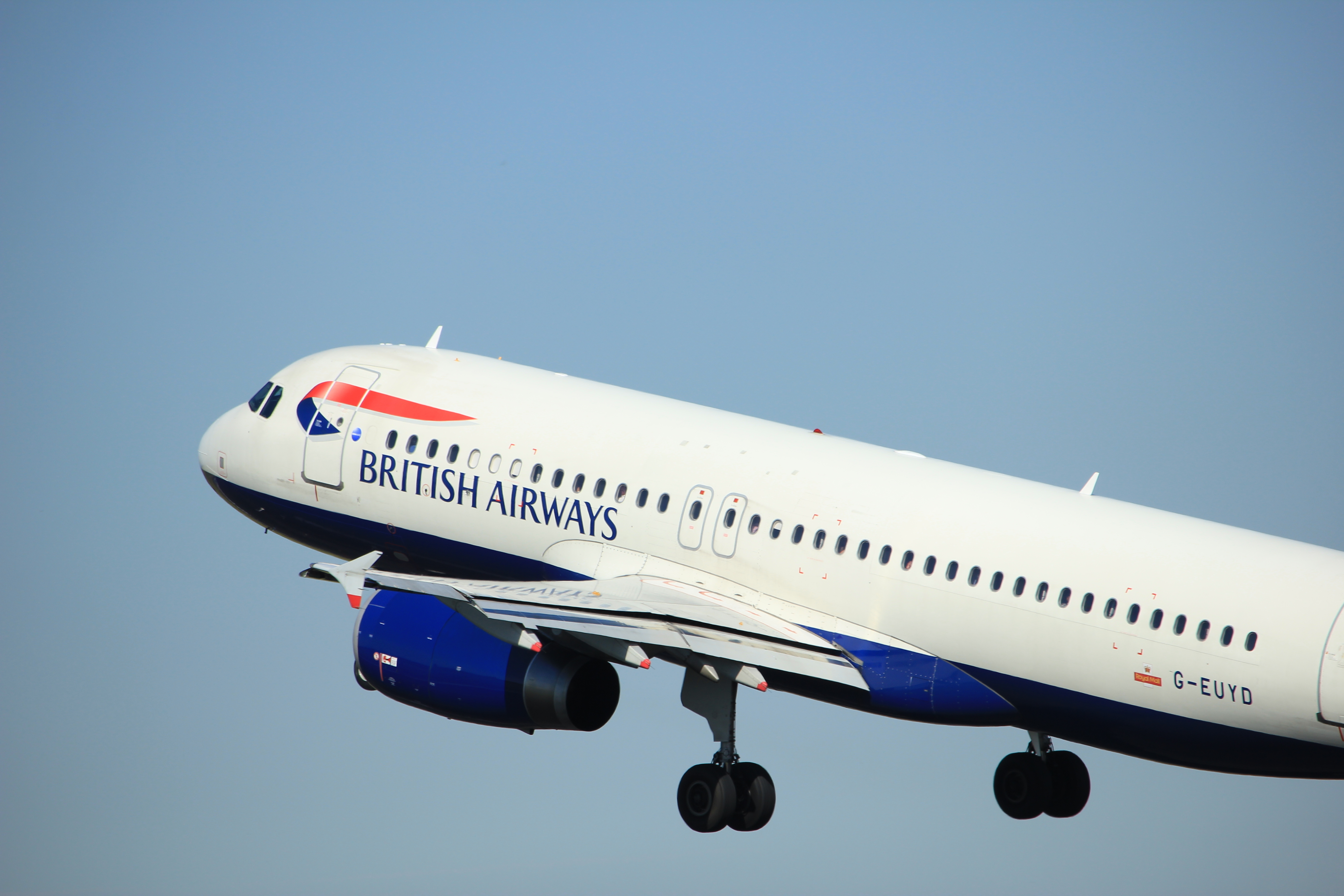 British Aiirways plane in the Netherlands