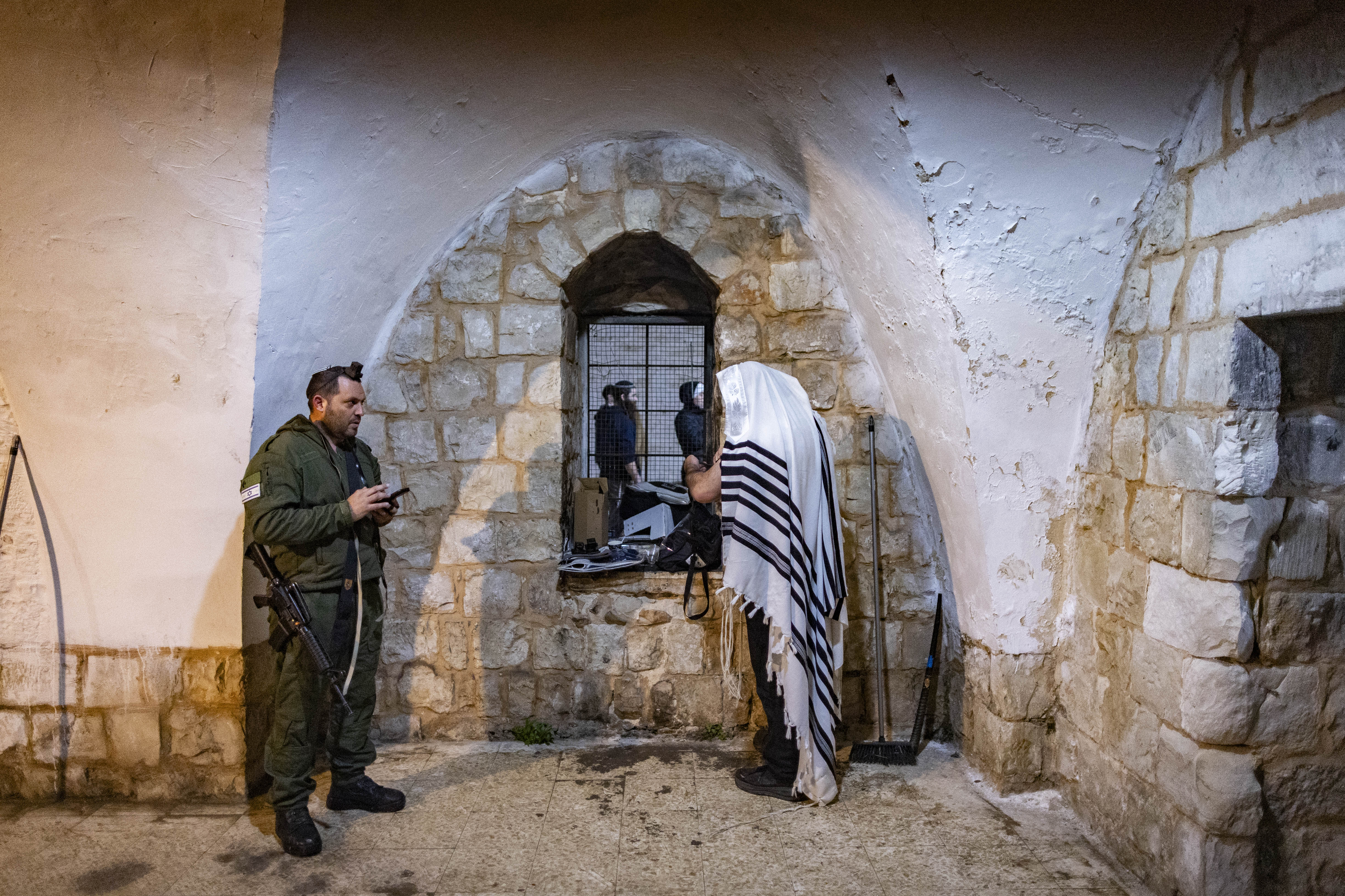 Jews pray at Joseph's Tomb, January 29, 2026