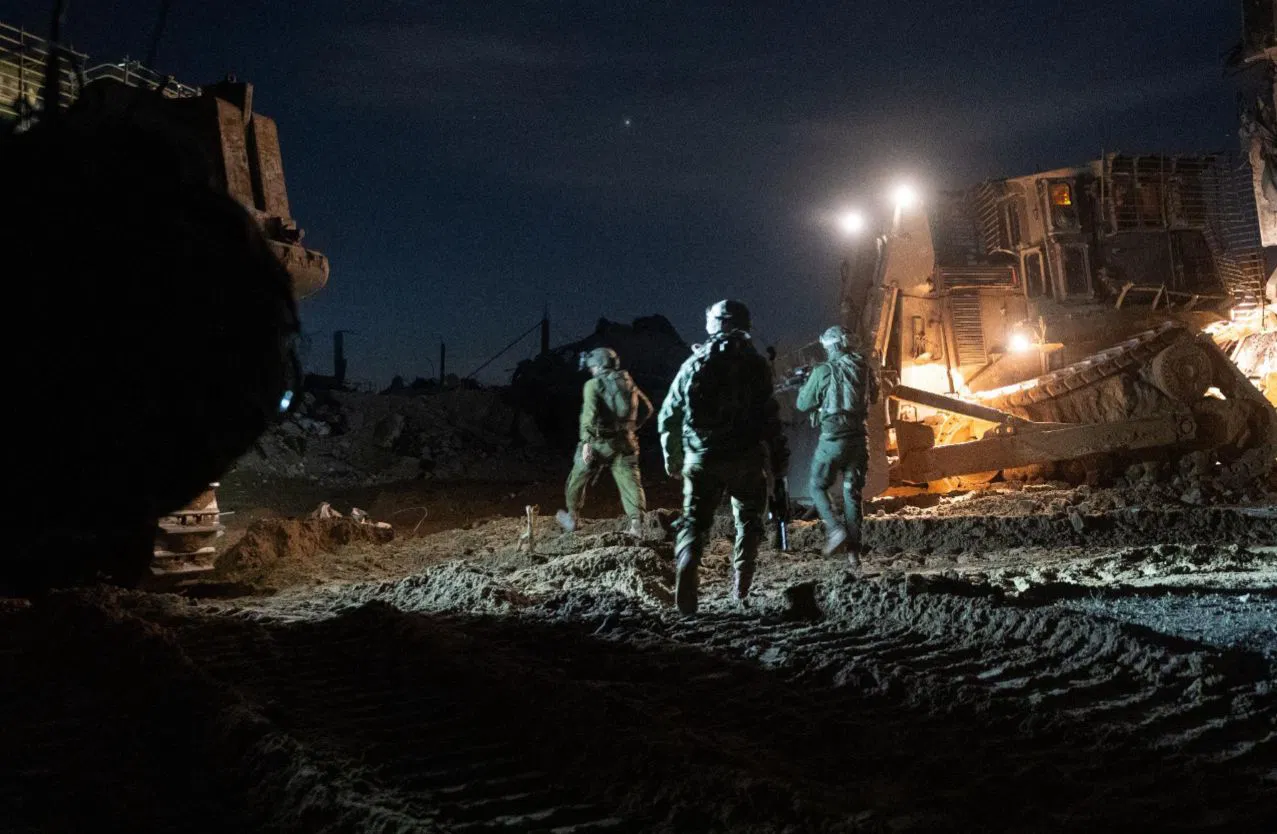 IDF forces operating in the Gaza Strip