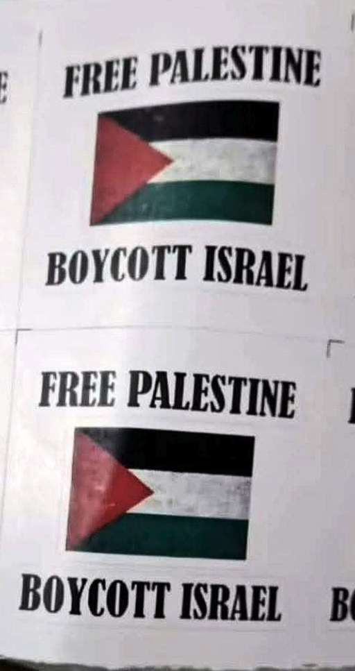 Free Palestine stickers