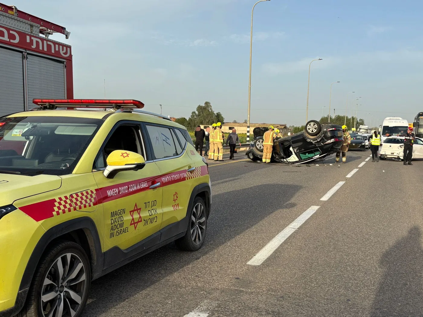 Scene of deadly crash in which a five year old boy was killed, 8 Feb 2026