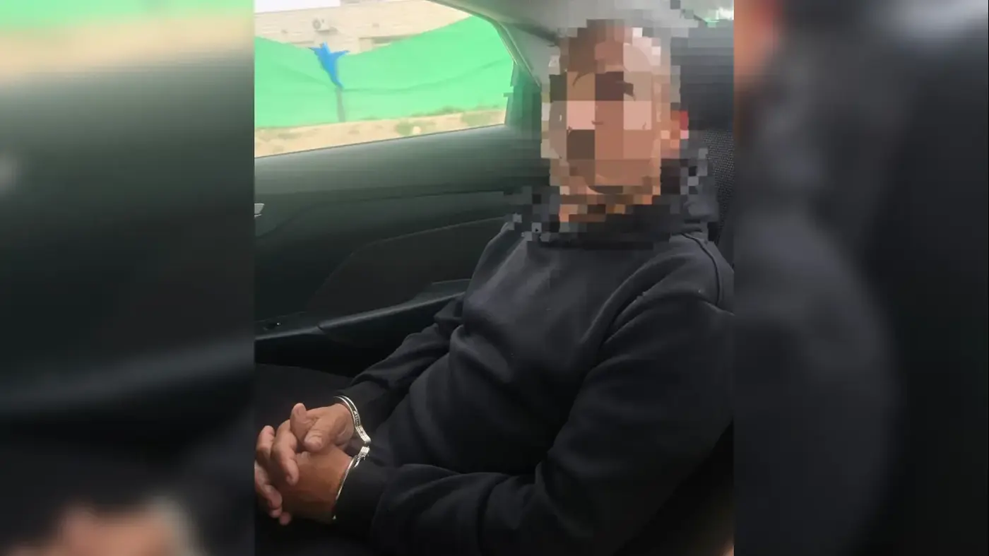 Suspect being arrested by Police after the violent brawl