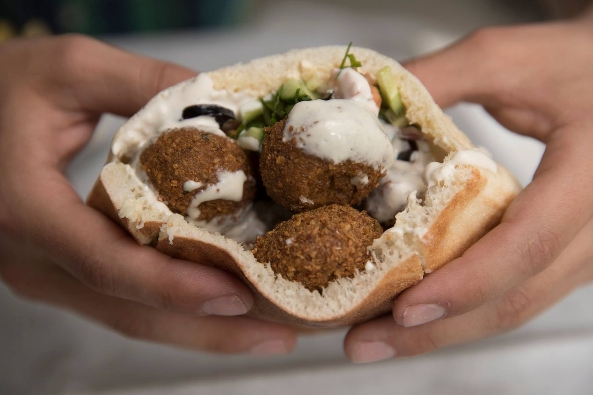 Falafel at Hummus HaGivah in Jerusalem