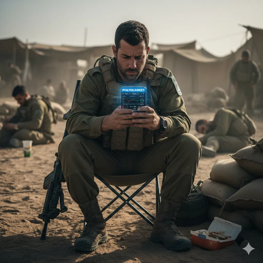 Soldier betting on Polymarket