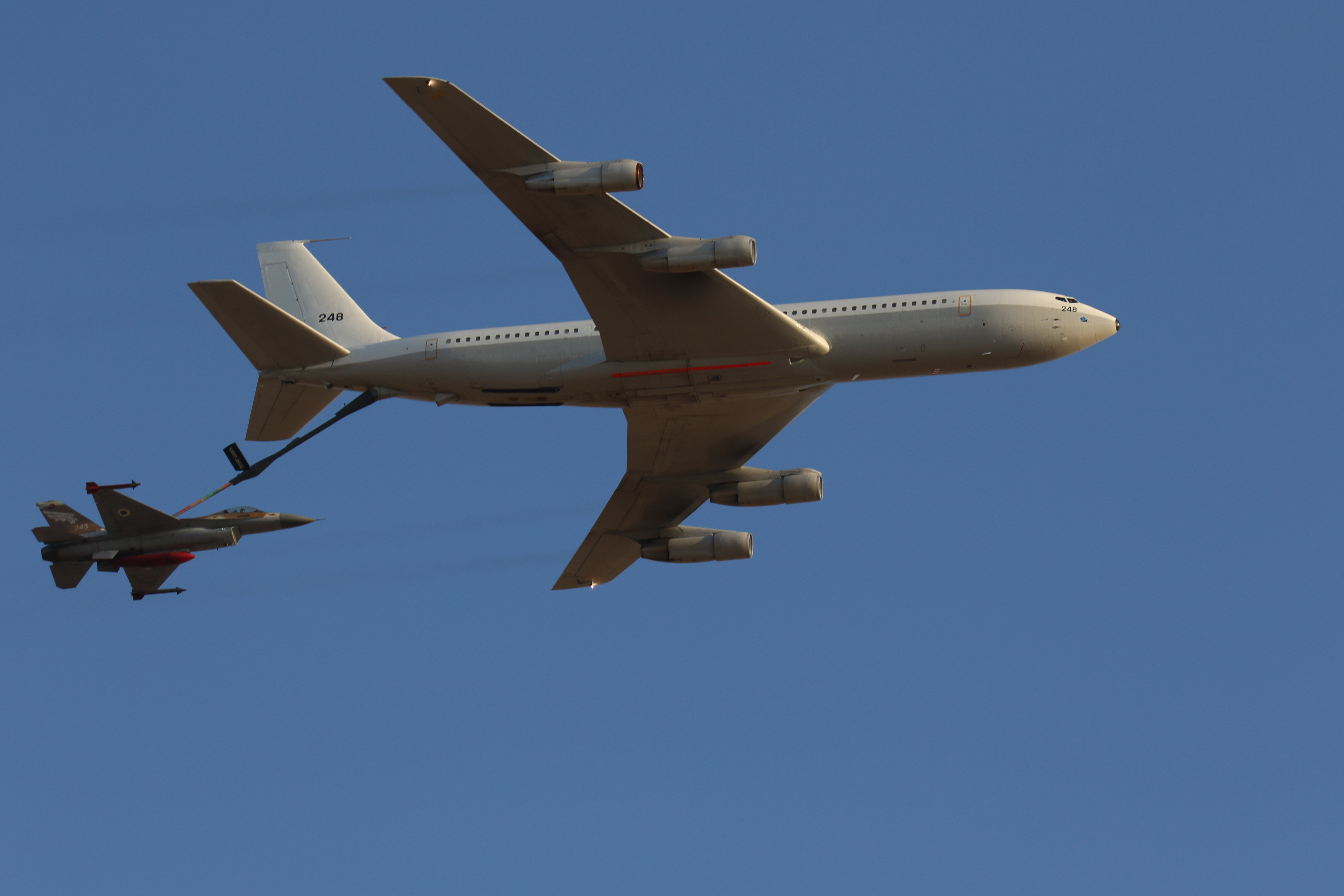 Boeing 707 and F-16