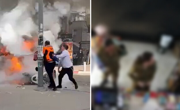 First responder and female soldiers attacked by Haredim in Bnei Brak