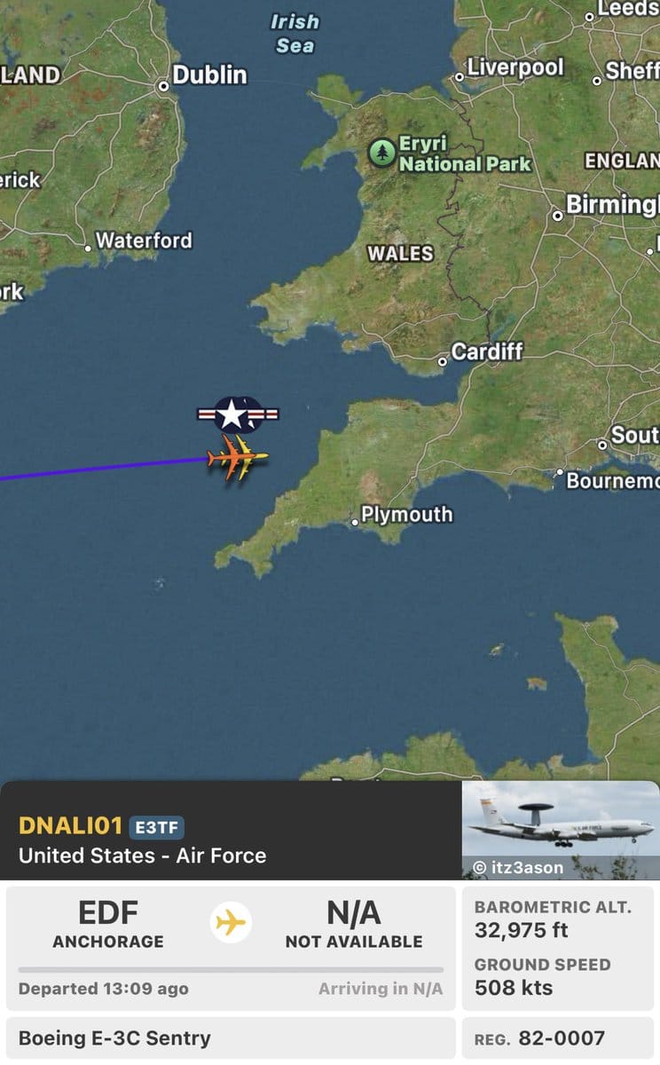 US deploys E-3 sentries to the Middle East