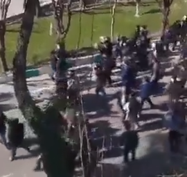  Anti-#Iran regime protest today at Sharif University of Technology.