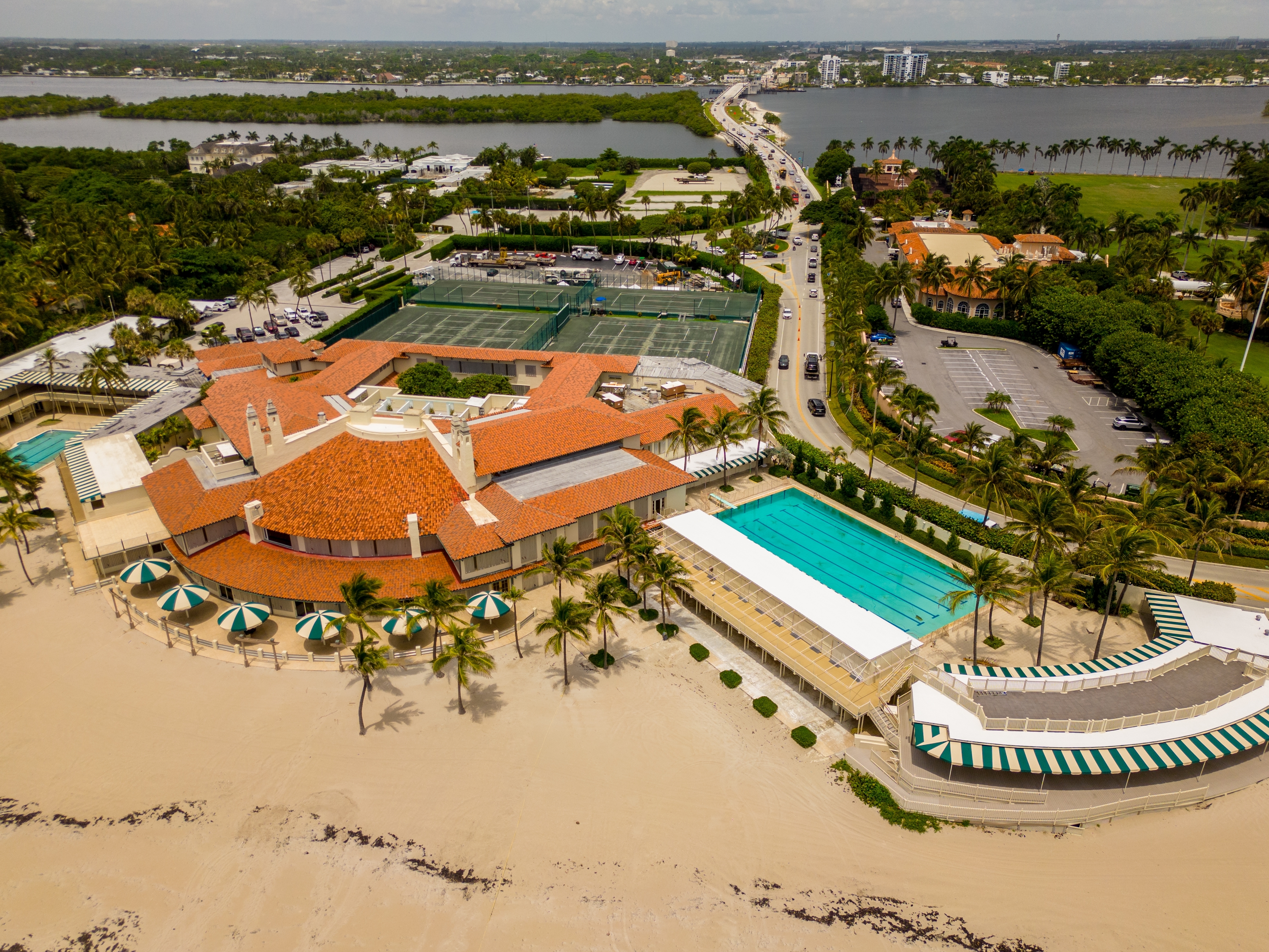 Aerial photo, Mar-a-Lago, Palm Beach, Florida