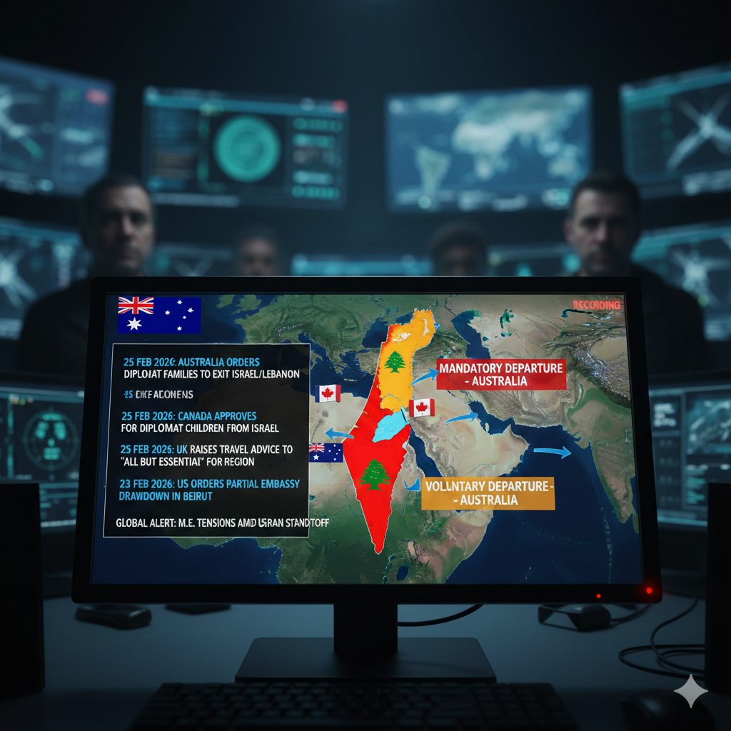 Australia Orders Families of Diplomats to Exit Israel and Lebanon