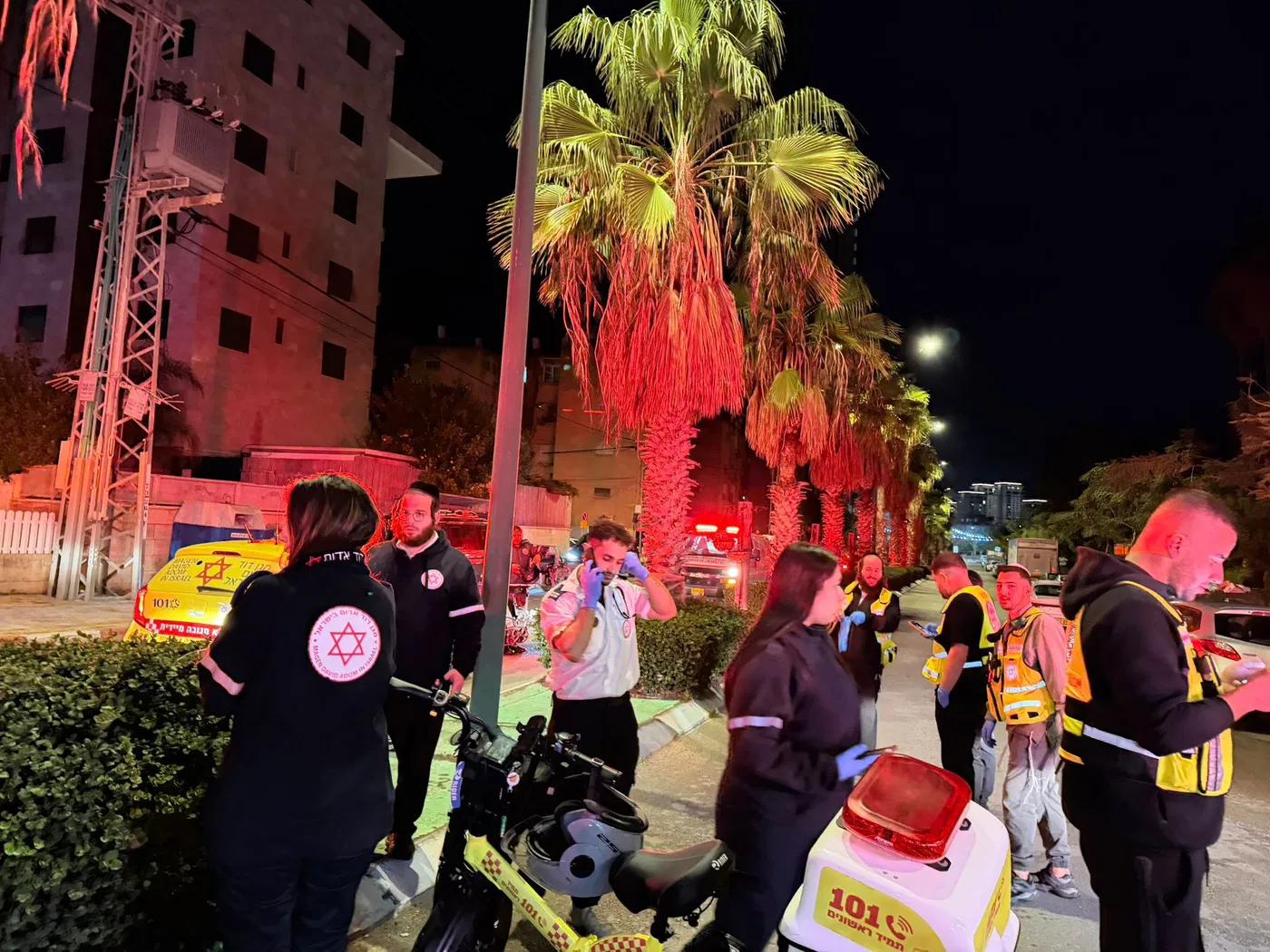 Apartment building fire in Netanya