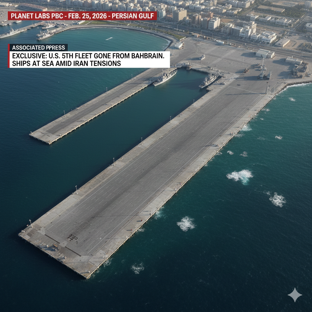 U.S. Navy’s central hub in the Middle East is empty