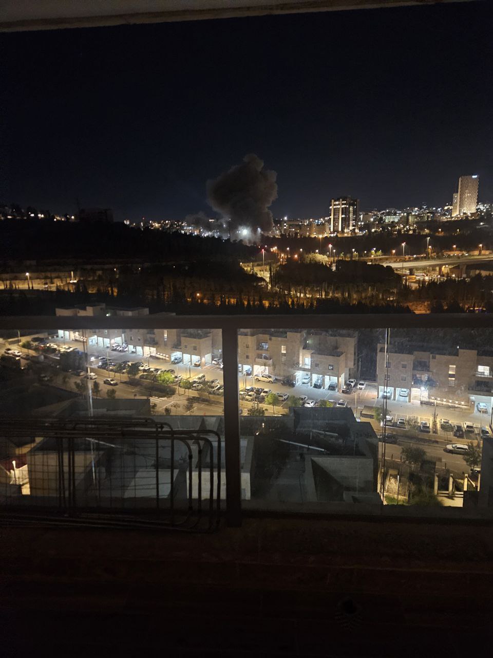 Iranian missile hits moving car