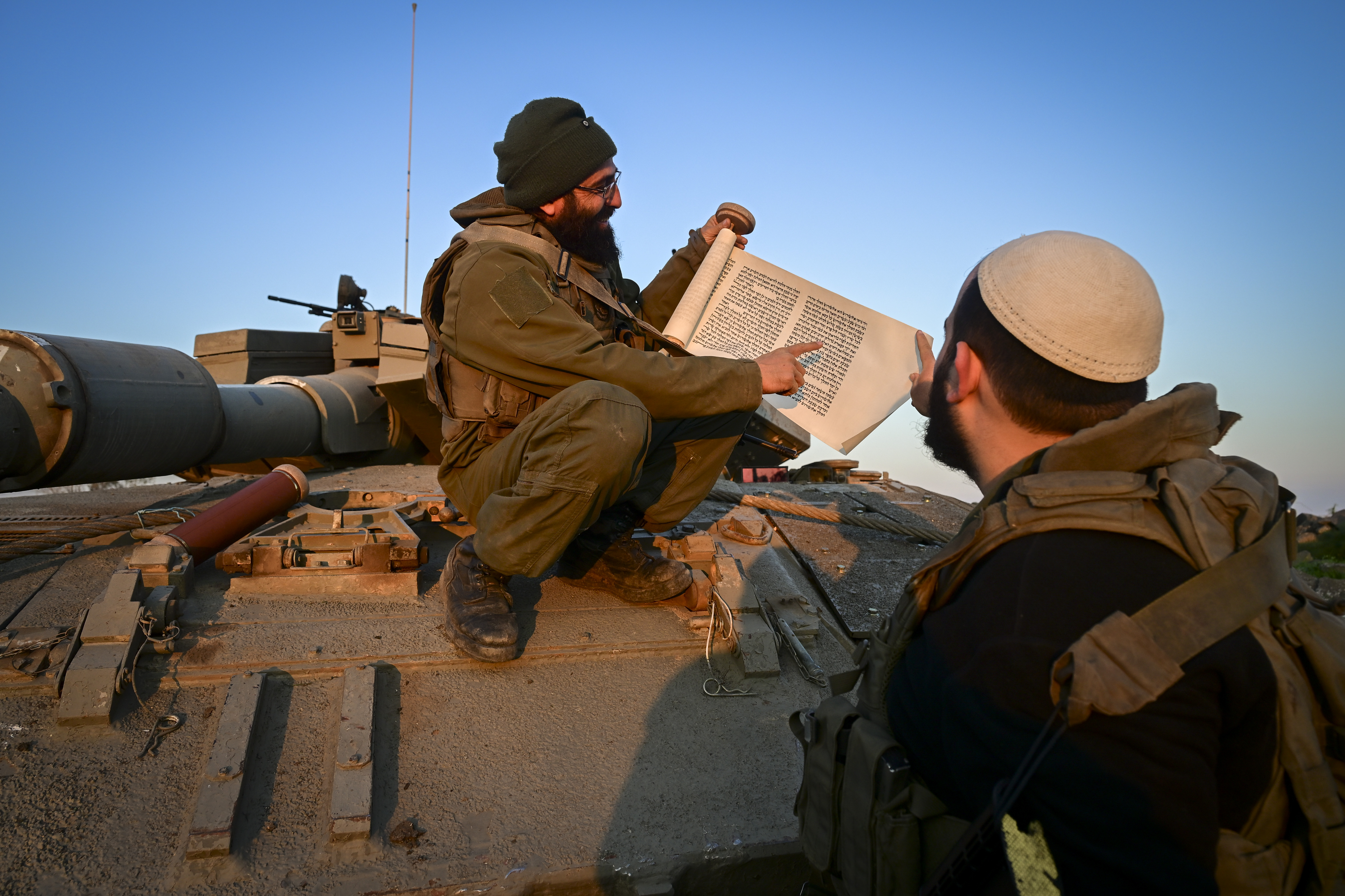 IDF reads the megillah in Golan heights, 2026