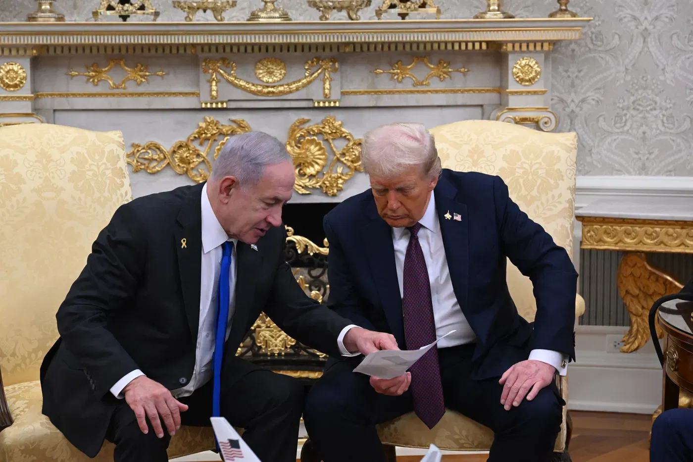 Netanyahu; Trump at the White House