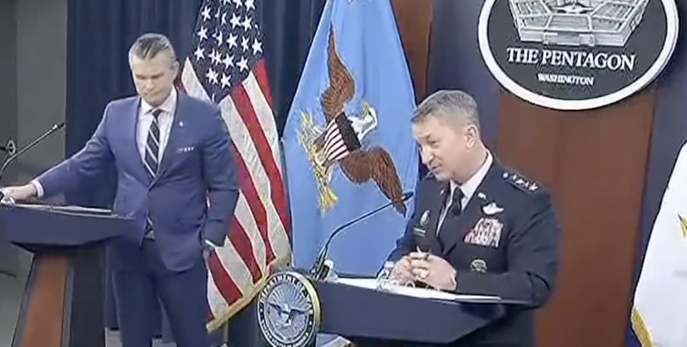 Dan Caine updates regarding Epic Fury