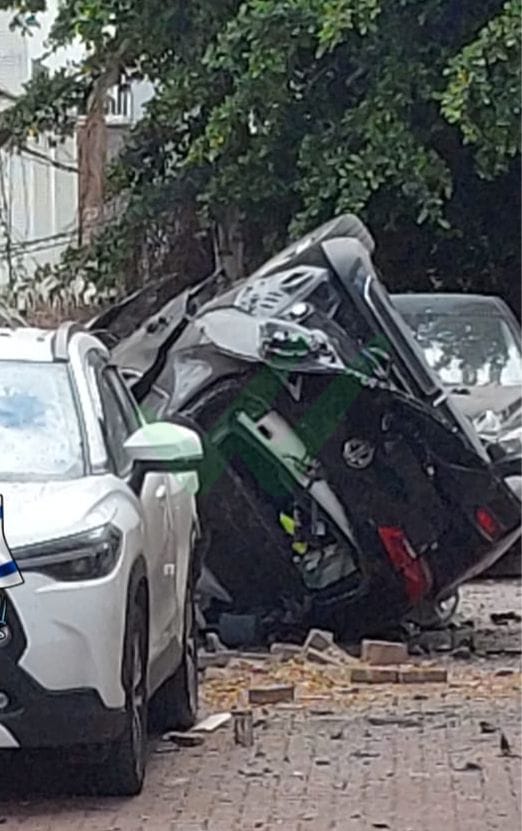 Fajir missile strikes Central Israel