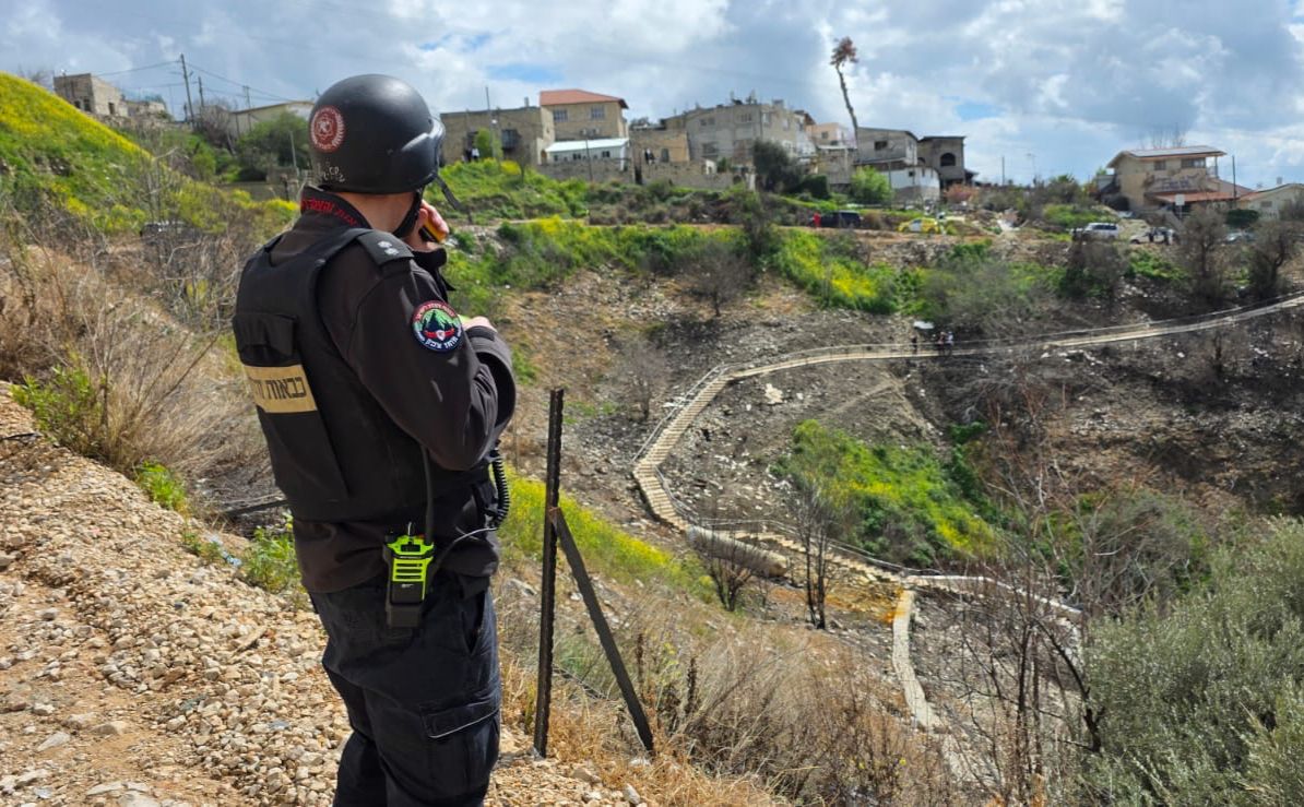 Intercepted Missile Debris Falls in Safed, Yellow Smoke Prompts Initial Hazmat Concern