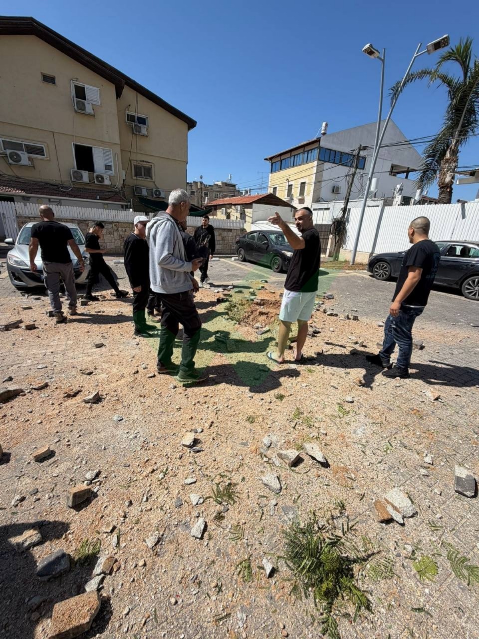 Cluster munition hits central israel