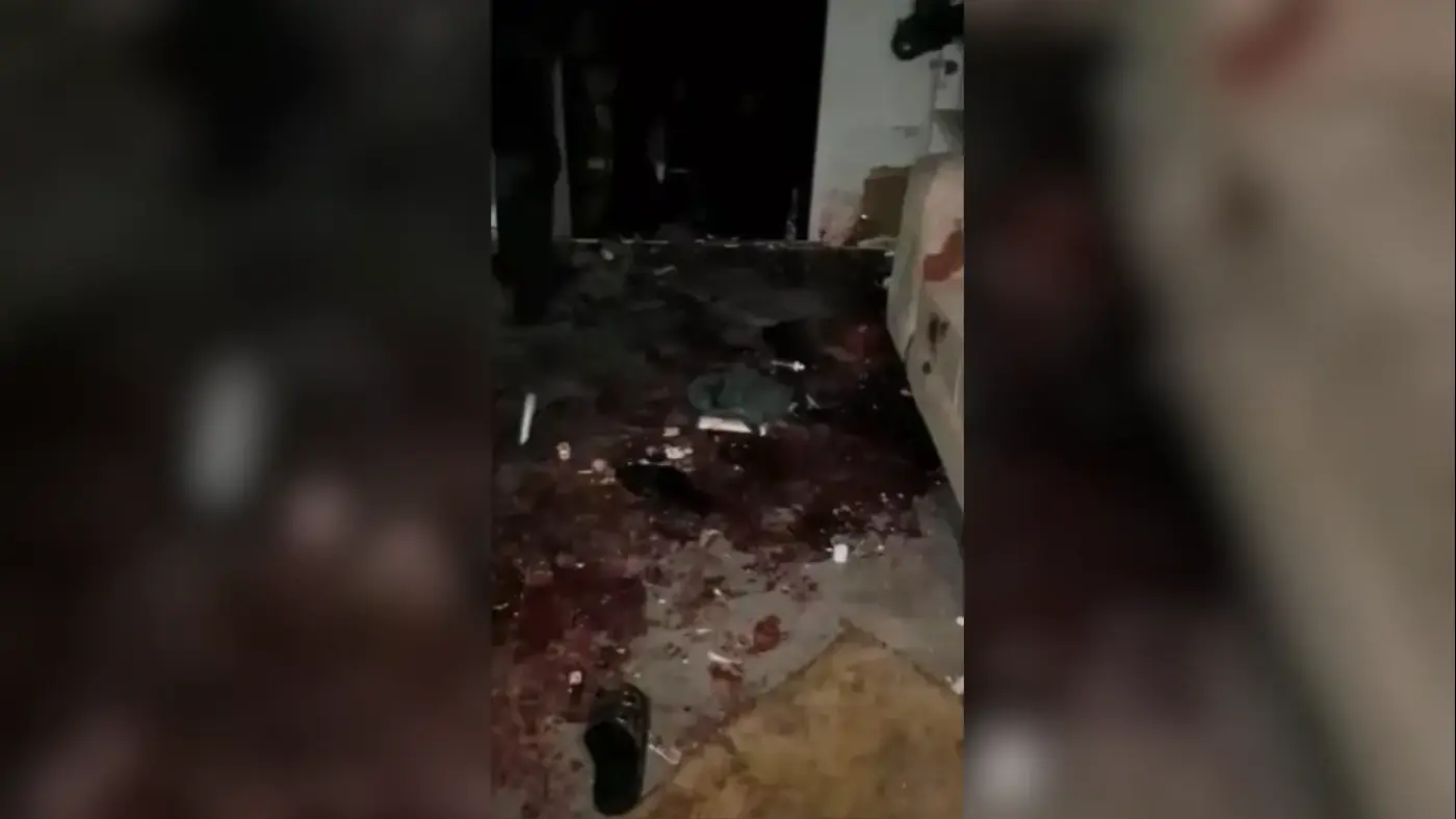 The horrific scene of the missile strike near Hebron