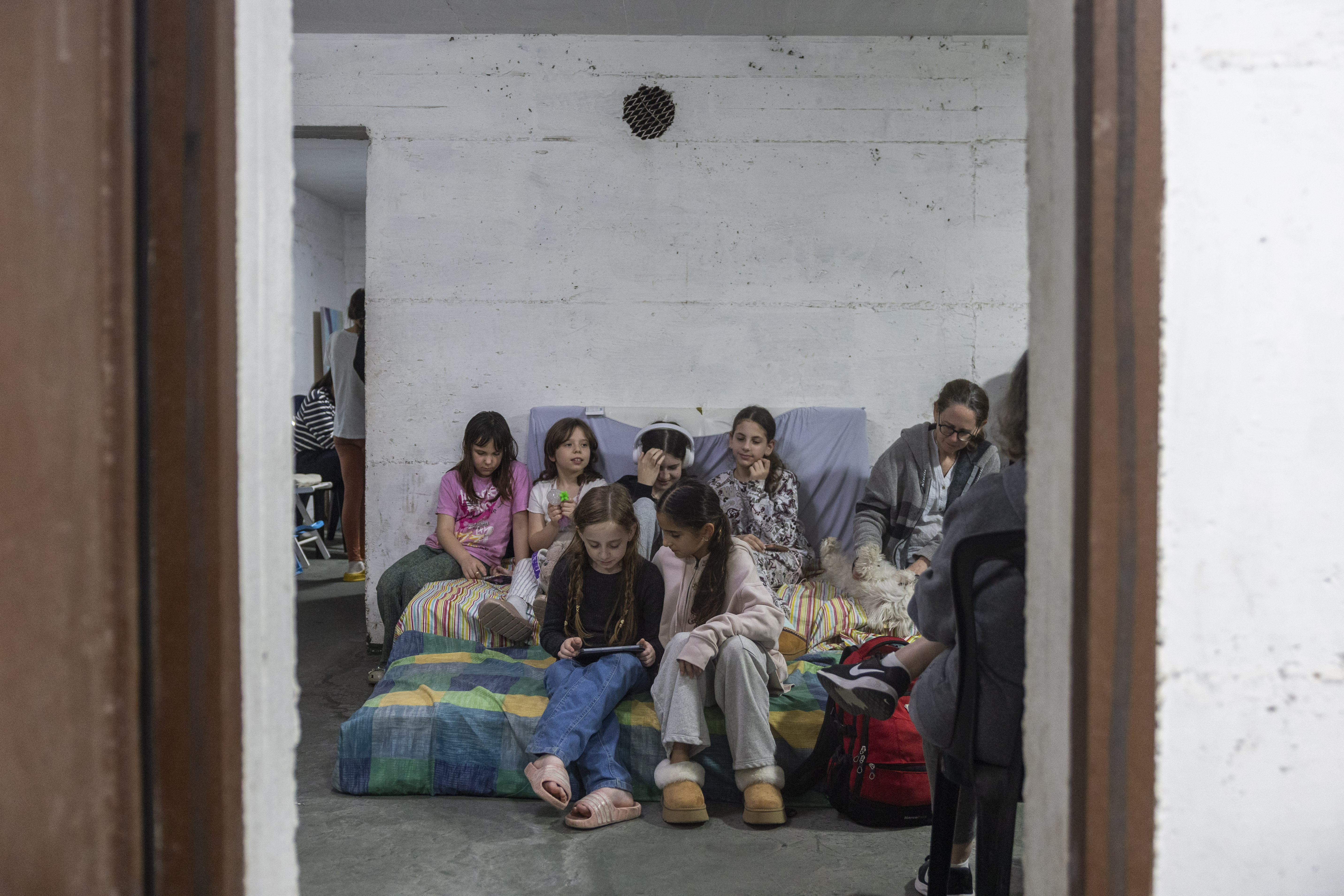 Sheltering in a safe space during Operation Roaring Lion, March 2026