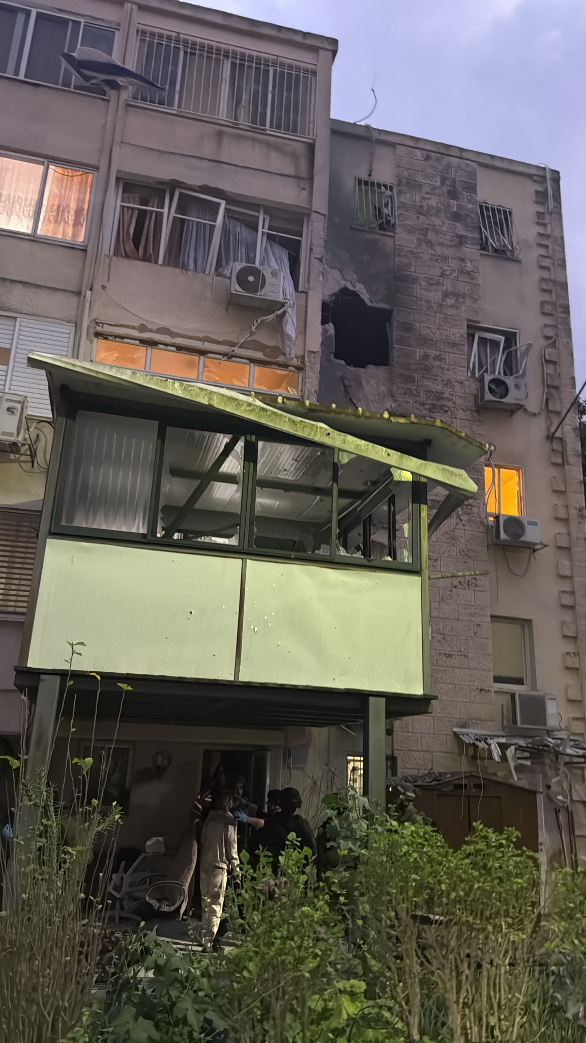 Hezbollah rocket scored direct hit on Kirya Shmonah building