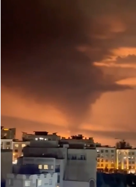 IAF strikes Tehran, Macrh 22, 2026