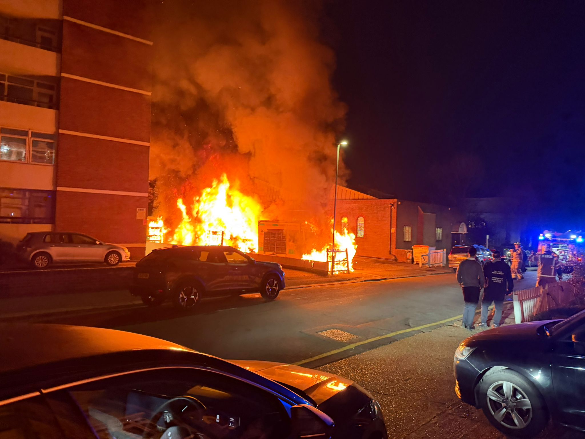 Hatzola ambulances alight