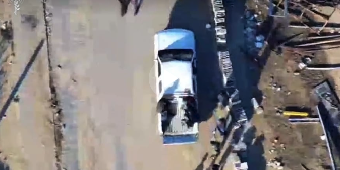 Hanas terrorists in pickup truck