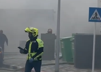 Rescue worker at site of Hezbollah rocket strike