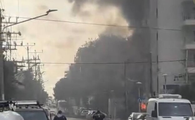 Hezbollah Rocket strike in Nahariya