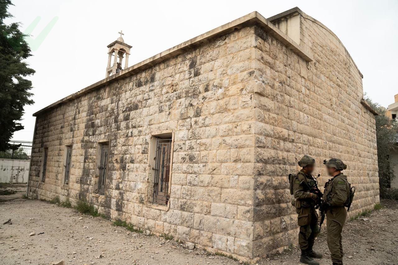 Church in Southern lebanon which housed Hezbollah tunnel shaft