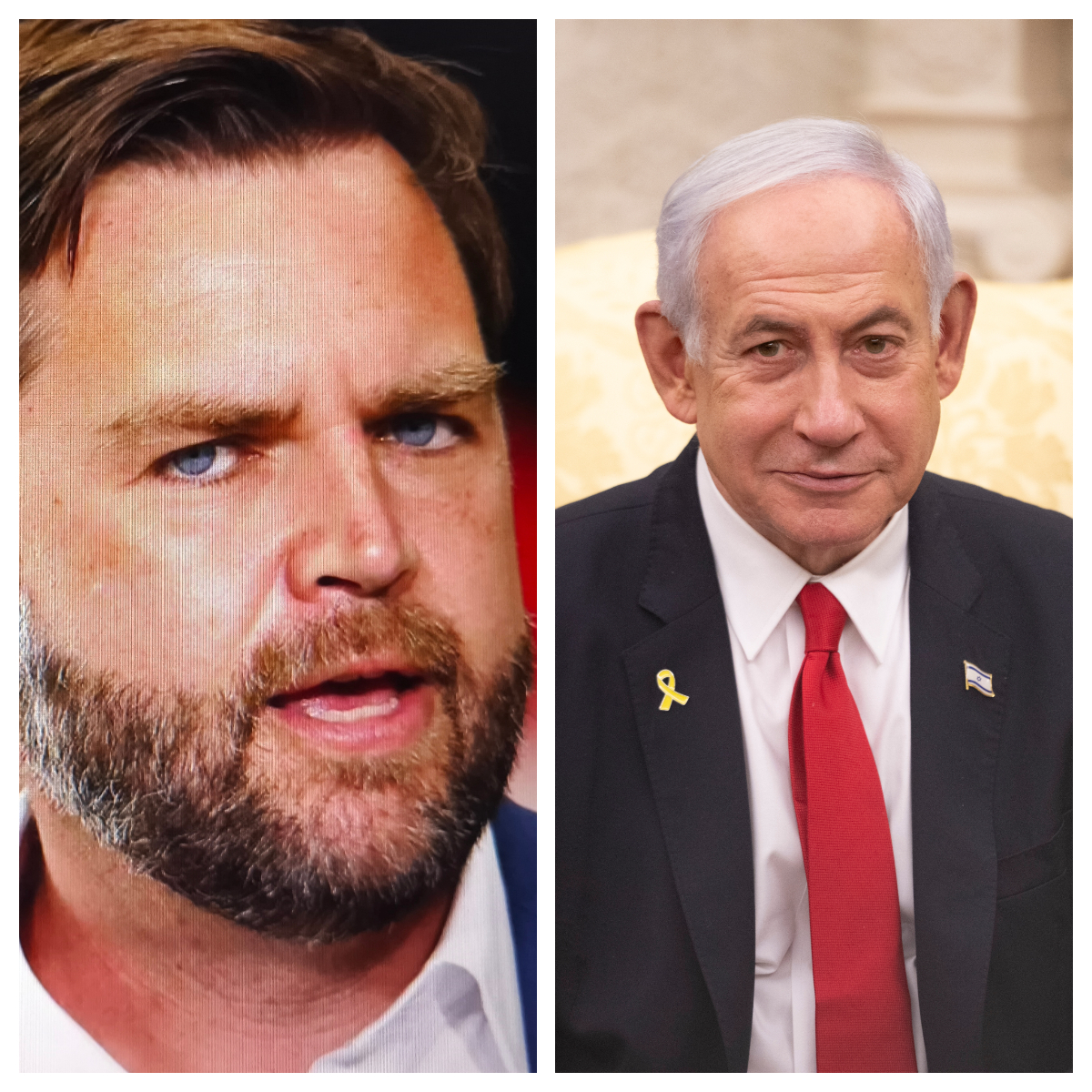 JD Vance, Benjamin Netanyahu