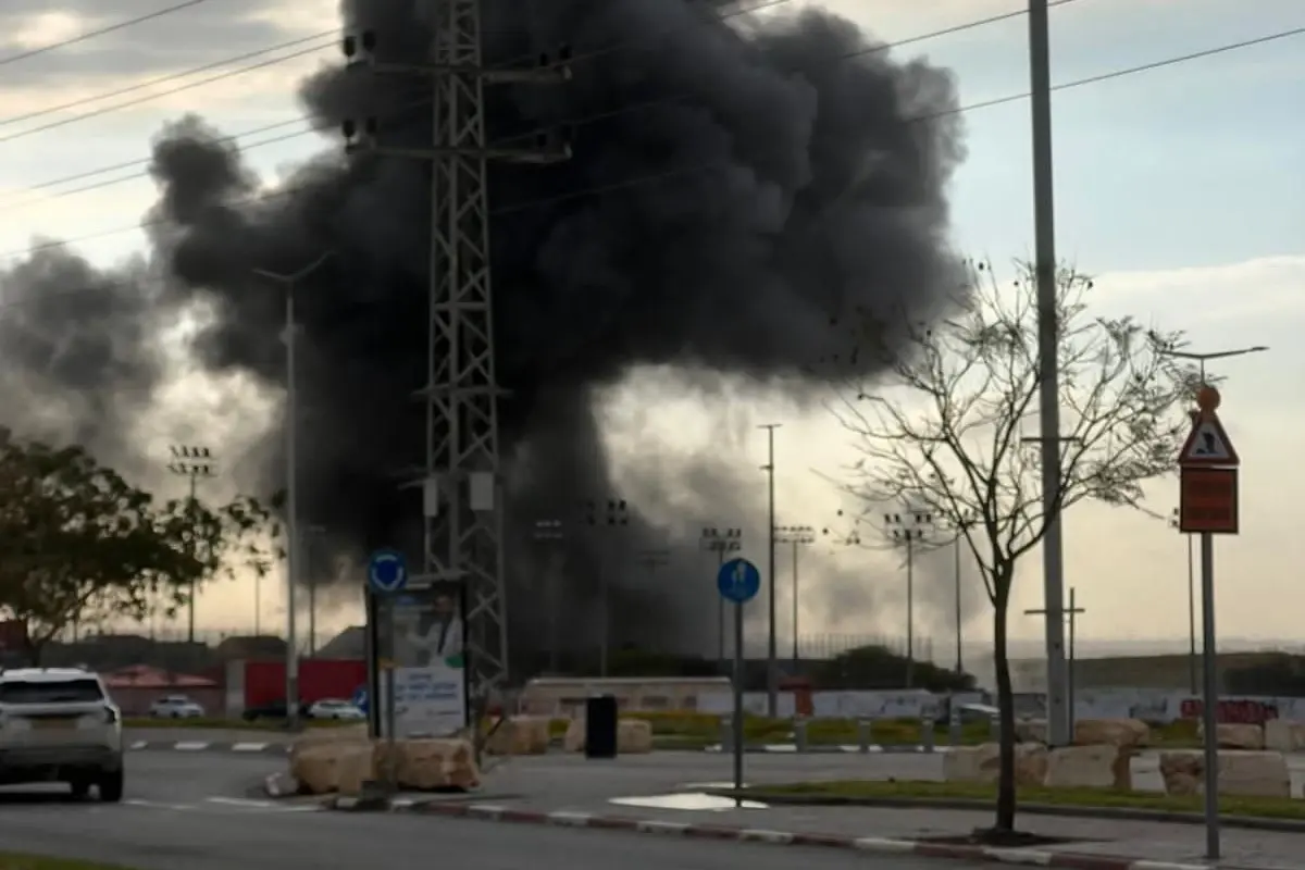Missile strike in Beer Sheva