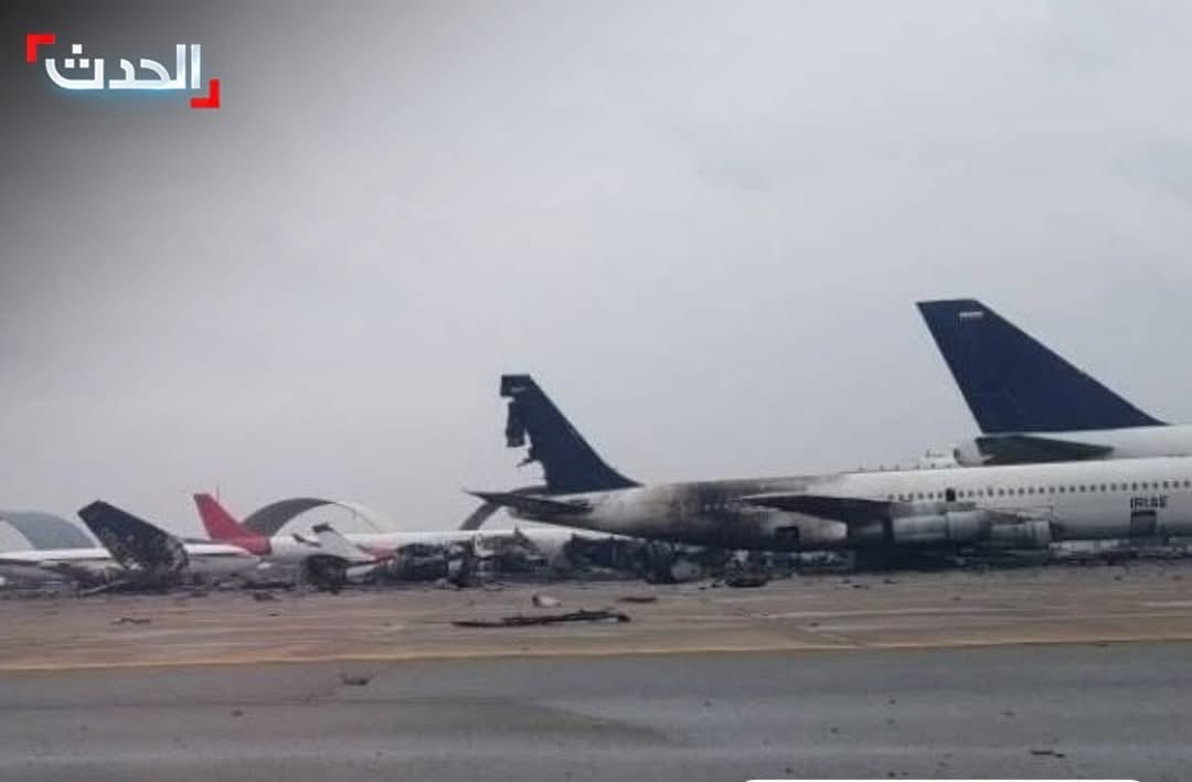 aircraft damaged at Tehran’s Mehrabad folowing strikes