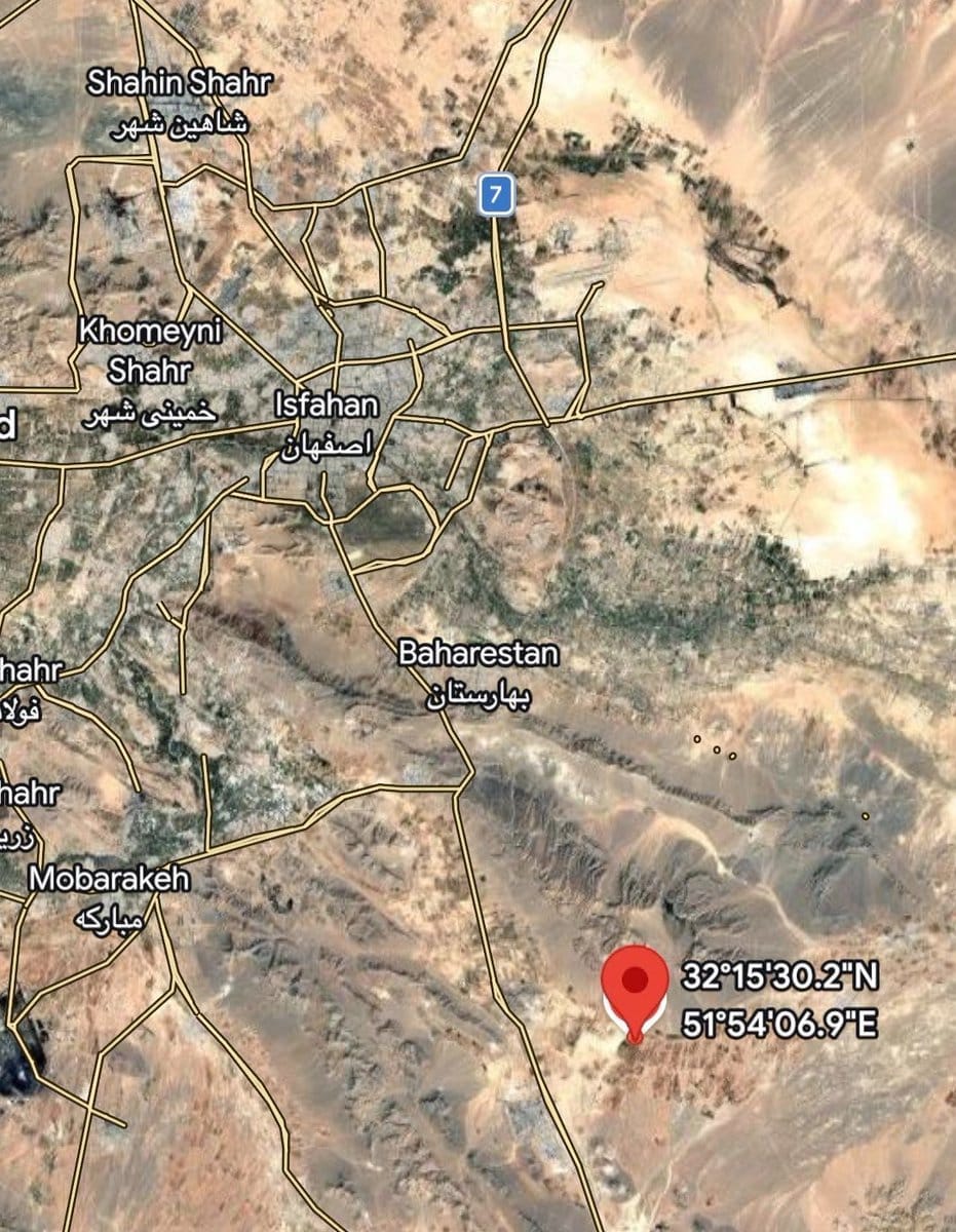 Location of U.S. forward base used in the Iran F‑15 rescue mission was near Isfahan, deep inside Iranian territory, close to key military, missile and nuclear infrastructure.
