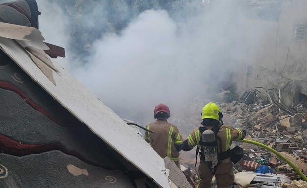 Direct Iranian missile hit in Haifa