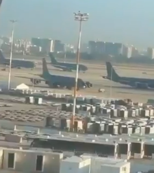 Stratotankers parked at Ben Gurion