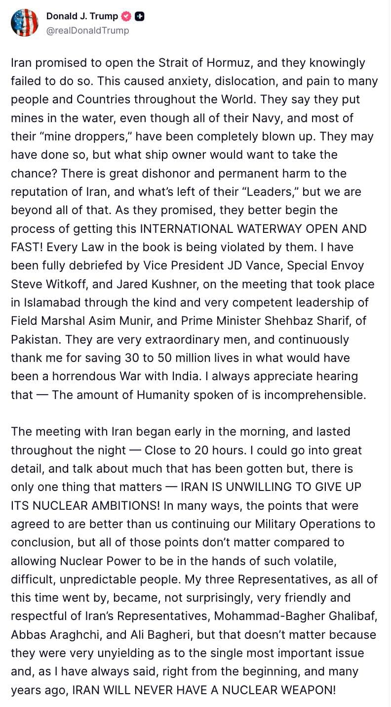 BREAKING: Trump Puts Naval Blockade on Strait of Hormuz