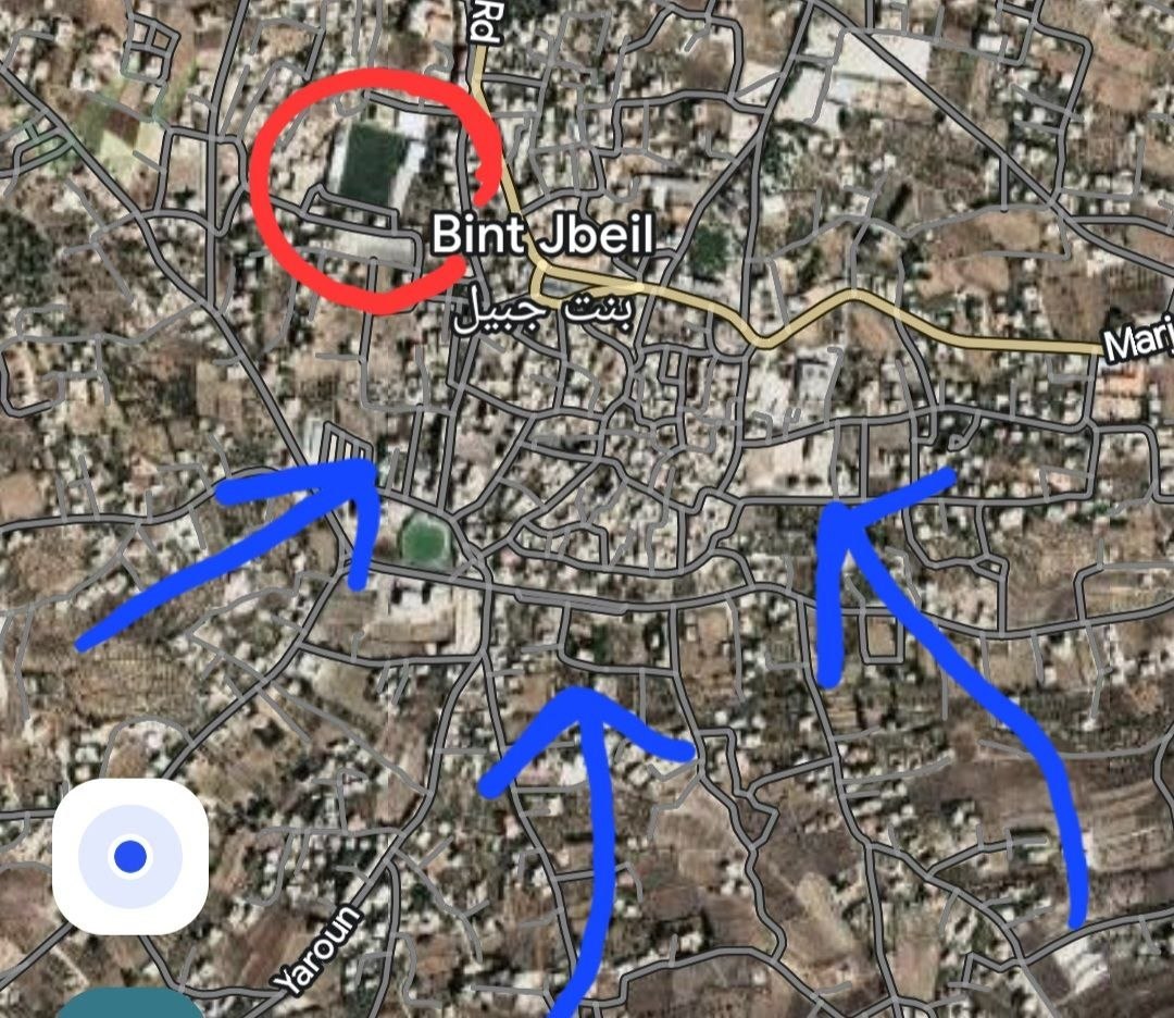 IDF soldiers encircle Bint Jbeil