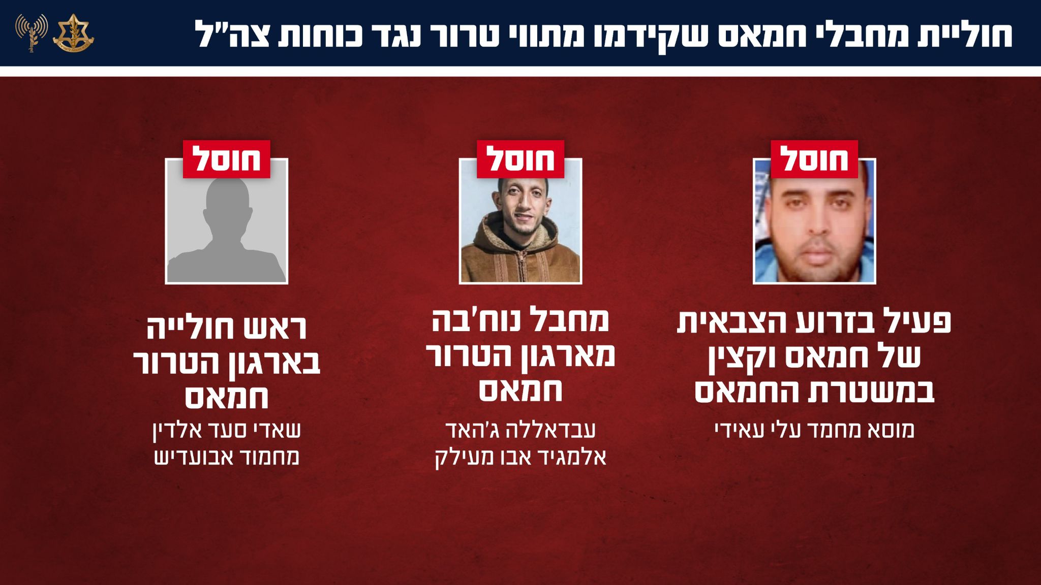 terrorists eliminated by IDF 