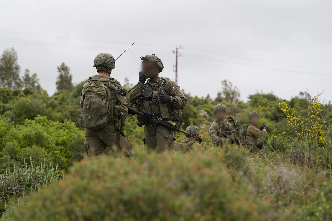 IDF fighters operating in Southern Lebanon